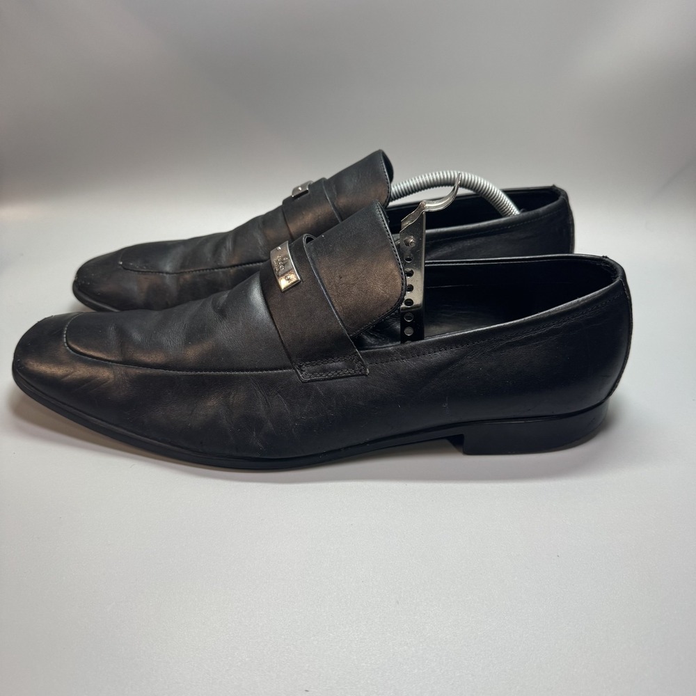 GUCCI Men's‎ Black Florence Leather dress shoes loafers Italy Size 11 -US - Picture 5 of 12